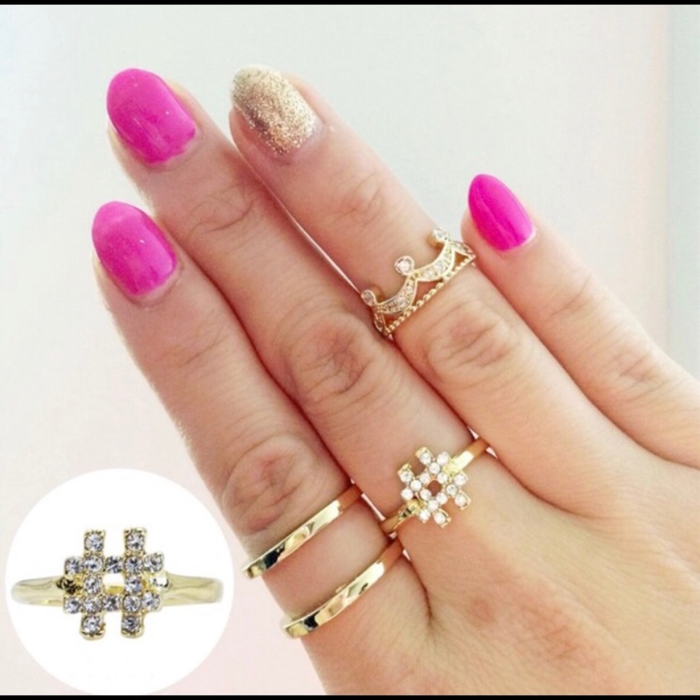 GIRLS HASHTAG RING